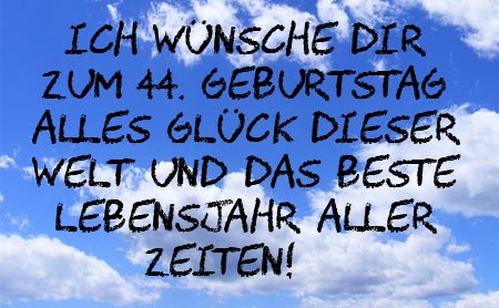 WhatsApp Bild zum 44. Geburtstag