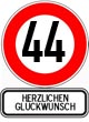 Wnsche zum 44. Geburtstag